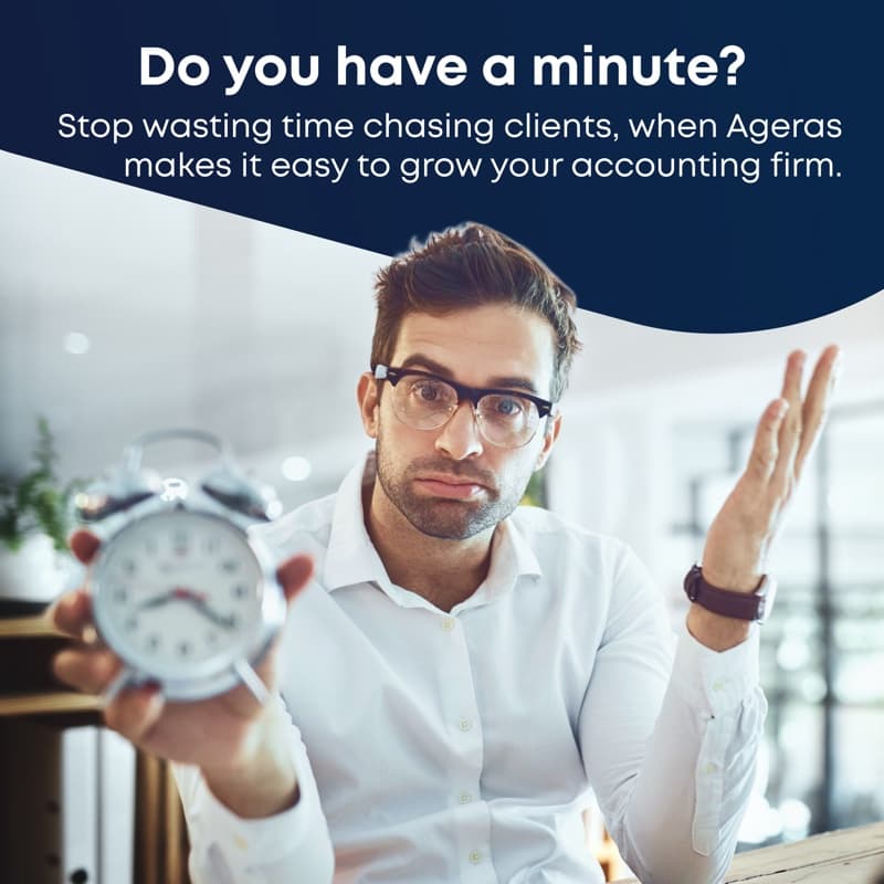 Ageras annonce: Do you have a minute?